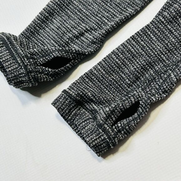 Lululemon Race Your Pace Long Sleeve Running Shirt Women's Size 8 Gray/Black - Picture 11 of 16